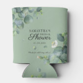 Eucalyptus Greenery botanische Vrijgezellenfeest Blikjeskoeler (Achterkant)