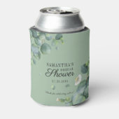 Eucalyptus Greenery botanische Vrijgezellenfeest Blikjeskoeler (Blikje Achterkant)