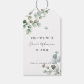 Eucalyptus Greenery botanische Vrijgezellenfeest Cadeaulabel (Voorkant)