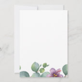 Eucalyptus Greenery botanische Vrijgezellenfeest Kaart (Achterkant)