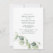 Eucalyptus Greenery botanische Vrijgezellenfeest Kaart (Voorkant)