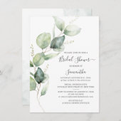 Eucalyptus Greenery botanische Vrijgezellenfeest Kaart (Voorkant / Achterkant)