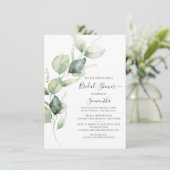 Eucalyptus Greenery botanische Vrijgezellenfeest Kaart (Staand voorkant)