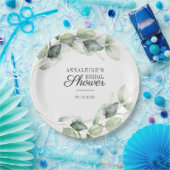 Eucalyptus Greenery botanische Vrijgezellenfeest Papieren Bordje (Feest)