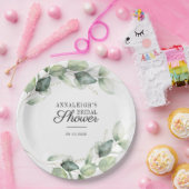 Eucalyptus Greenery botanische Vrijgezellenfeest Papieren Bordje (Feest)