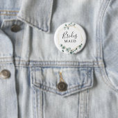 Eucalyptus Greenery Bridal Party Button Bridesmaid (In situ)