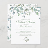 Eucalyptus Greenery Bridal Shower (Voorkant / Achterkant)