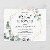 Eucalyptus Greenery Bridal Shower Briefkaart (Voorkant)
