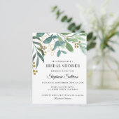 Eucalyptus Greenery Bridal Shower Briefkaart (Staand voorkant)