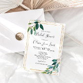 Eucalyptus Greenery Bridal Shower Invitations Save The Date
