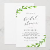 Eucalyptus Greenery Bridal Shower Kaart (Voorkant / Achterkant)