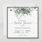 Eucalyptus Greenery Bridal Shower Kaart (Voorkant)
