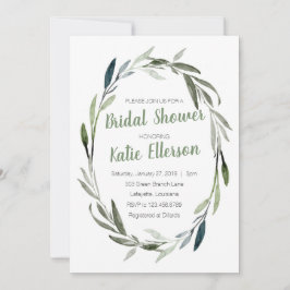 Eucalyptus Greenery Bridal Shower Kaart