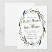 Eucalyptus Greenery Bridal Shower Kaart (Voorkant / Achterkant)