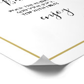 Eucalyptus Greenery Bridal Shower Mimosa Bar Sign Poster (Hoek)