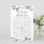 Eucalyptus Greenery Bridal vindt de Gast Bingo (Staand voorkant)
