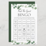 Eucalyptus Greenery Bridal vindt de Gast Bingo<br><div class="desc">Overeenkomende objecten in de winkel! c) de Happy Cat Studio.</div>