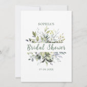Eucalyptus Greenery Bridal Wat zit er in je tas Kaart (Achterkant)