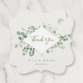 eucalyptus greenery bruiloft bedankjes labels (Achterkant)