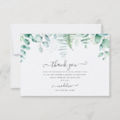 Eucalyptus Greenery Brunch Bridal Hartelijk dank Bedankkaart (Voorkant)