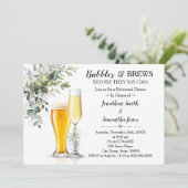 Eucalyptus greenery bubbles & brews rehearings kaart (Staand voorkant)