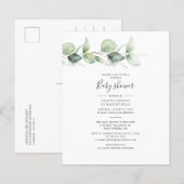Eucalyptus Greenery Budget Couples Baby shower (Voorkant / Achterkant)