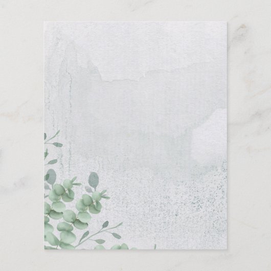 Eucalyptus Greenery budget repetitie Flyer (Achterkant)