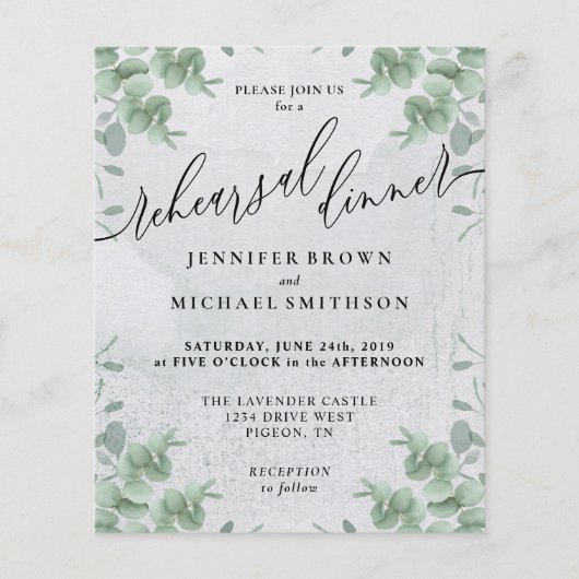 Eucalyptus Greenery budget repetitie Flyer (Voorkant)