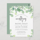 Eucalyptus Greenery Budget Weddenschap Briefkaart (Voorkant / Achterkant)