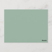 Eucalyptus Greenery Budget Weddenschap Briefkaart (Achterkant)