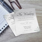 Eucalyptus Greenery Budget Weddenschap Flyer