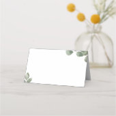 Eucalyptus Greenery Buffet Vrijgezellenfeest eten Plaatskaartje (Achterkant)