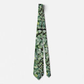 Eucalyptus Greenery Classic Formal Floral Neck Tie Stropdas (Voorkant)