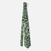 Eucalyptus Greenery Classic Formal Floral Neck Tie Stropdas (Achterkant)