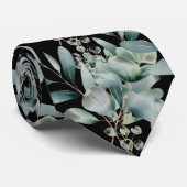 Eucalyptus Greenery Classic Formal Floral Neck Tie Stropdas (Opgerold)