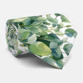Eucalyptus Greenery Classic Formal Floral Neck Tie Stropdas (Opgerold)