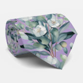 Eucalyptus Greenery Classic Formal Floral Stropdas (Opgerold)