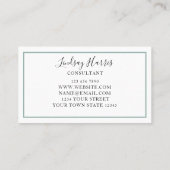 Eucalyptus Greenery Consultant Visitekaartje (Achterkant)