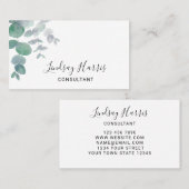 Eucalyptus Greenery Consultant Visitekaartje (Voorkant / Achterkant)