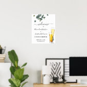Eucalyptus Greenery Couples Weddenschap Welkomstte Poster (Thuiskantoor)