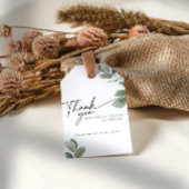Eucalyptus Greenery Dank u Sage Vrijgezellenfeest Cadeaulabel