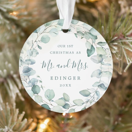 Eucalyptus Greenery de heer en mevrouw Pas getrouw Ornament (Boom)