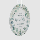 Eucalyptus Greenery de heer en mevrouw Pas getrouw Ornament (voorkant)