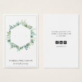  Eucalyptus Greenery die Display Kaarten veroudert Visitekaartje (Voorkant /achterkant)