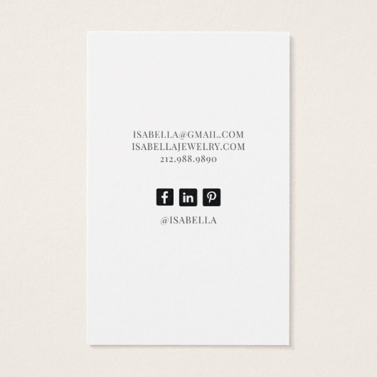  Eucalyptus Greenery die Display Kaarten veroudert Visitekaartje (Achterkant)