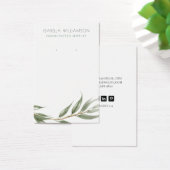 Eucalyptus Greenery die juwelen tentoonspreidt Visitekaartje (Bureau)