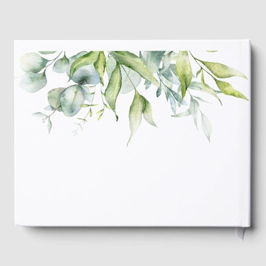 Eucalyptus greenery elegance vers ontwerp gastenboek (Achterkant)