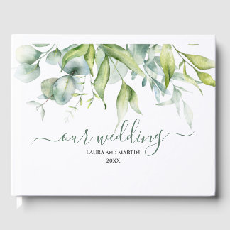 Eucalyptus greenery elegance vers ontwerp gastenboek