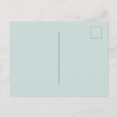 Eucalyptus greenery elegant baby shower-uitnodigin briefkaart (Achterkant)
