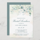 Eucalyptus Greenery Elegant Bridal Kaart (Voorkant / Achterkant)